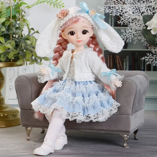 2026 BJD Doll and Clothes Multiple Removable Joints 30cm 1/6 3D Eyes Doll Girl Dress Up Birthday Gift Toy